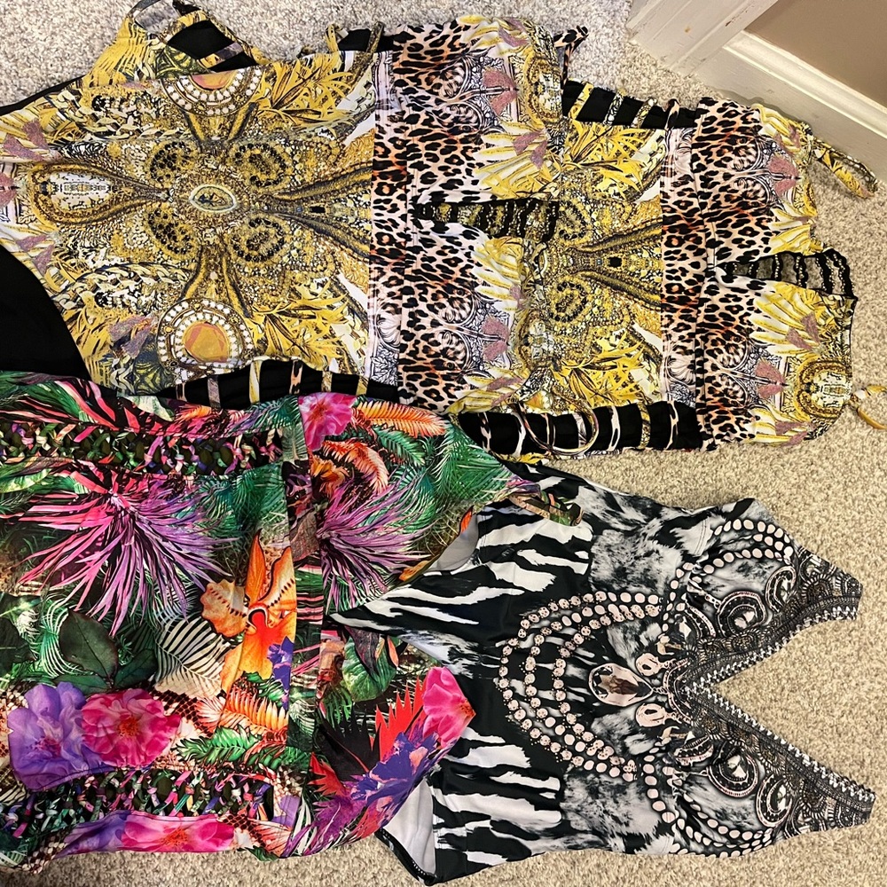 8 medium/large one piece bathing suits